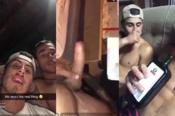 “Straight” guys fool around while drunk